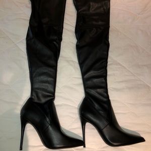 BRAND NEW Steve Madden DOMINQUE Black Paris Boots!